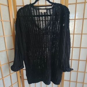 Two by Vince Camuto Black Knit Sweater